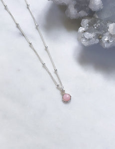 Pink Opal Necklace